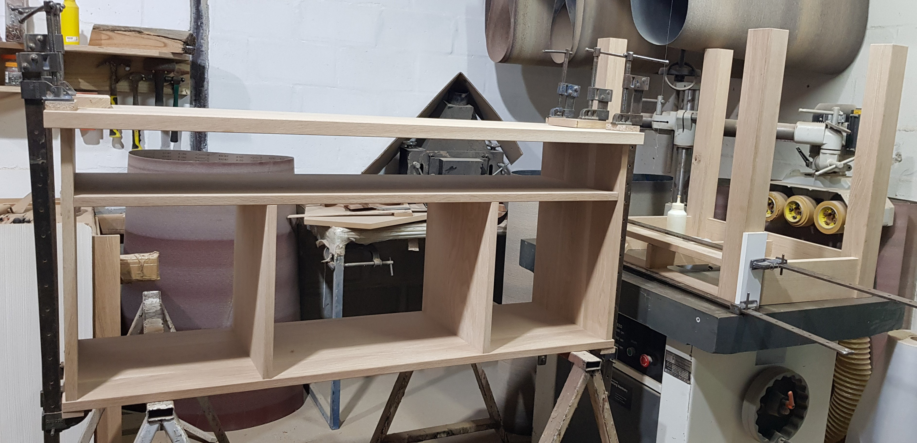 Image of workshop with TV Unit and Table in Process
